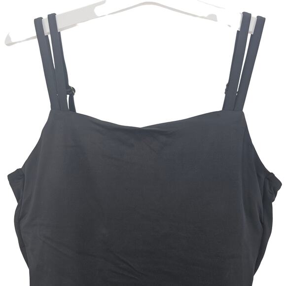 Andie Swim Womans size M The Rockaway One Piece Swimsuit in Black Cheeky NEW - Picture 2 of 8